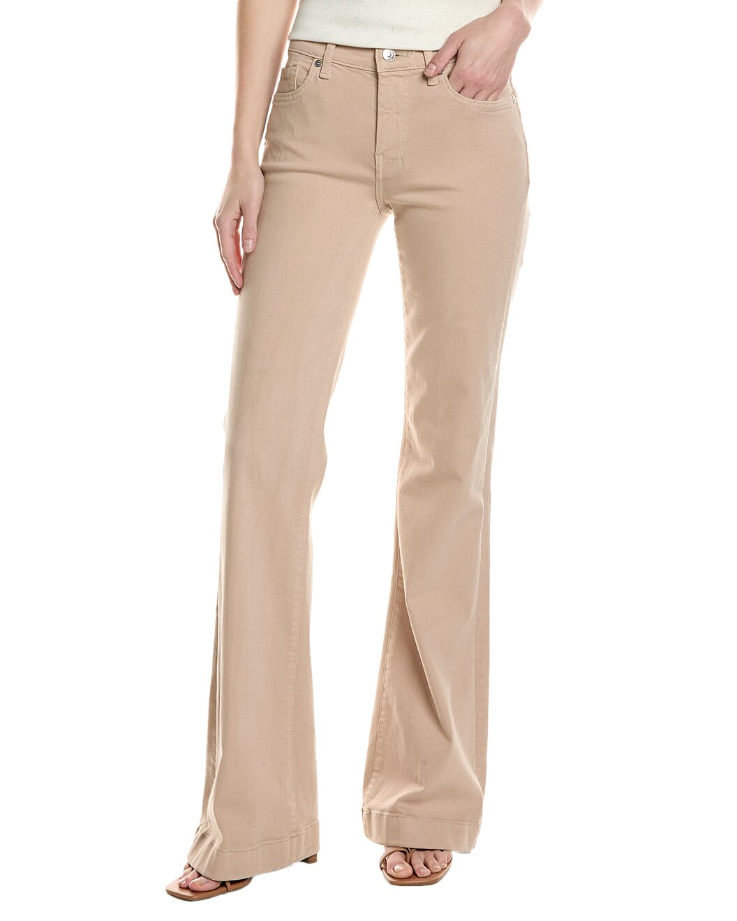 7 For All Mankind Dojo Sandcastle Flare Leg Trouser