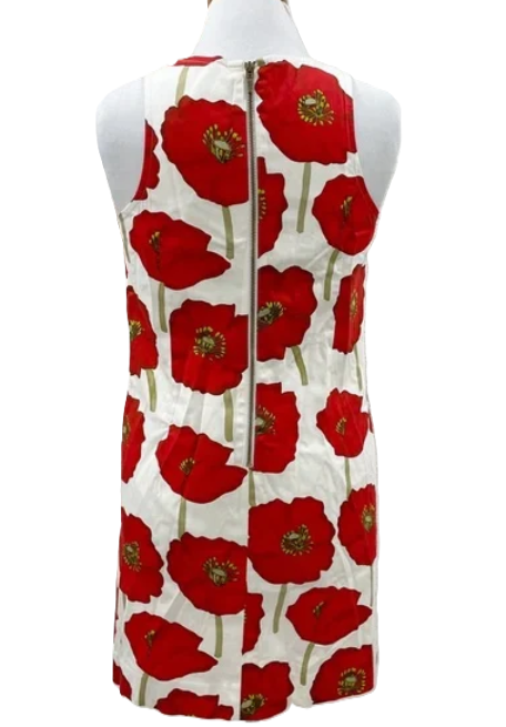 Thumbnail: Sara Campbell Red Poppy Floral Dress another side