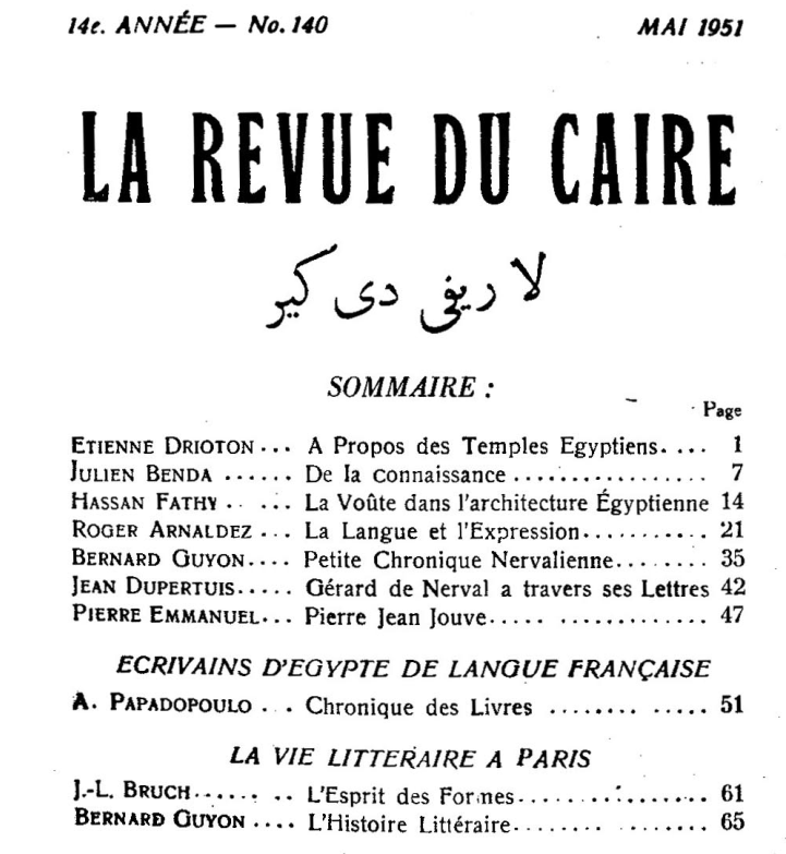 cover of french magazine where Hassan wrote