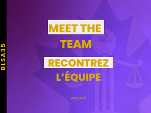 Announcing the elected 2025-2026 team/ Élection de la nouvelle équipe 2025-2026