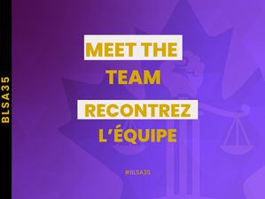 Announcing the appointed 2025-2026 team / Annonce de l'équipe nommée pour 2025-2026