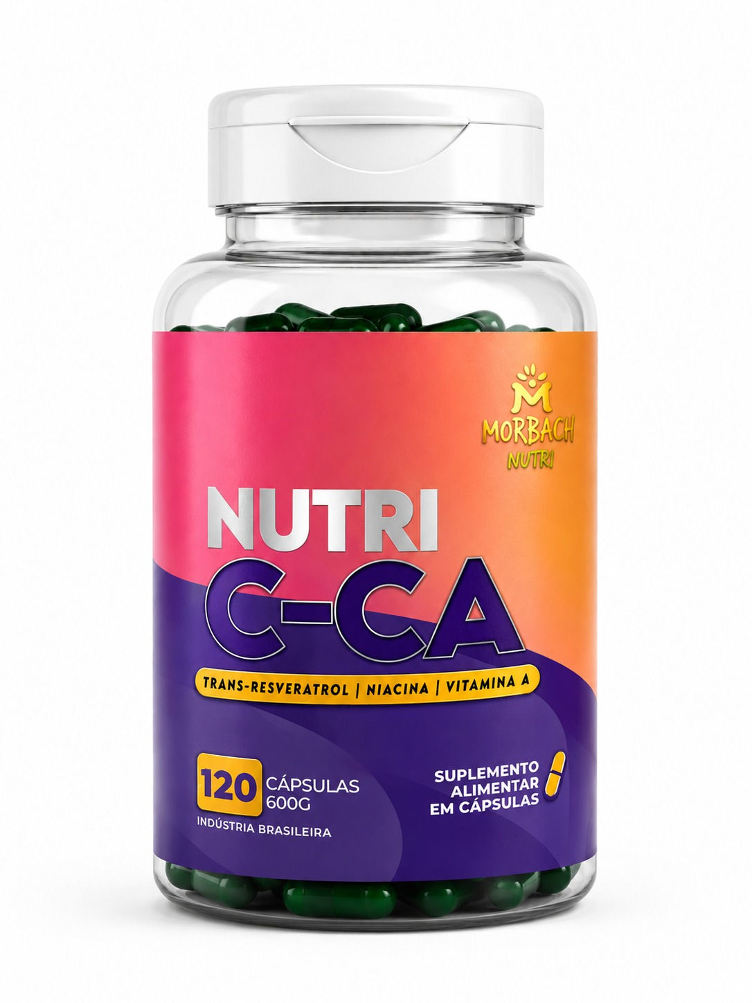 Nutri C-CA - 120 Capsulas - Resveratrol, Niacina e Vitamina A