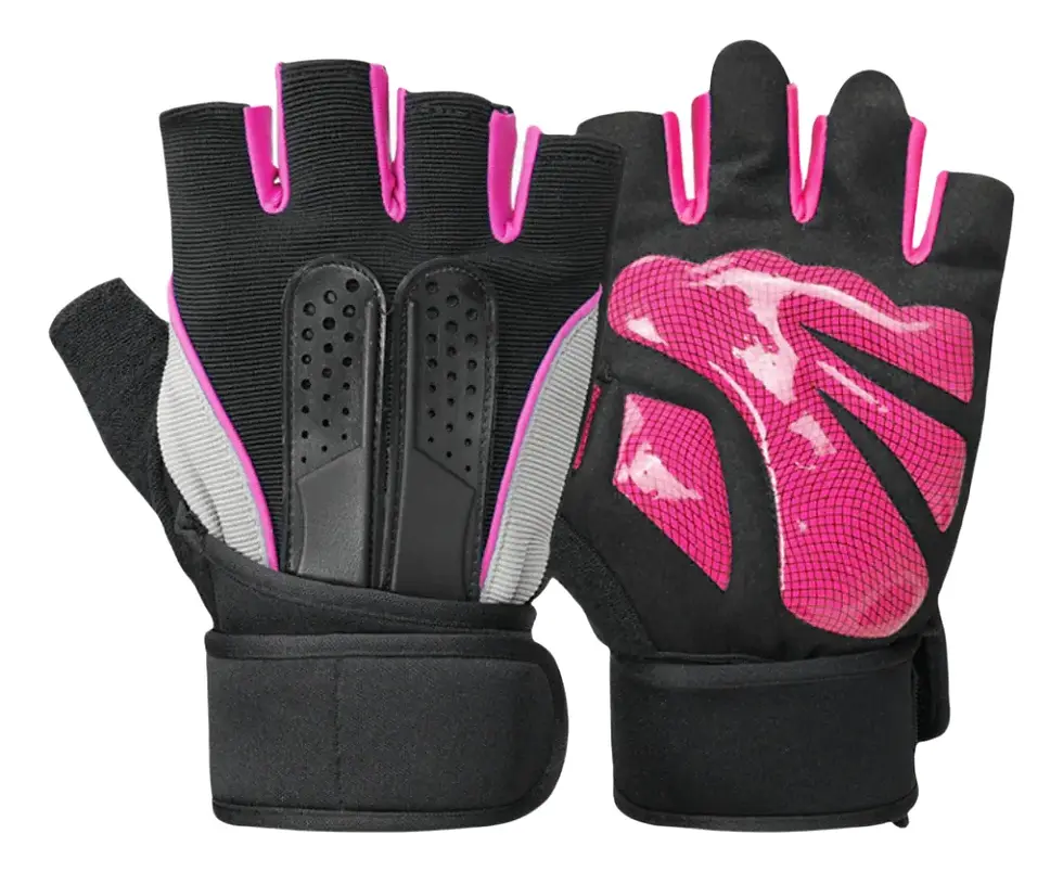 Miniatura: Guantes deportivos con muñequera