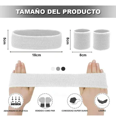 Kit bandas para el sudor