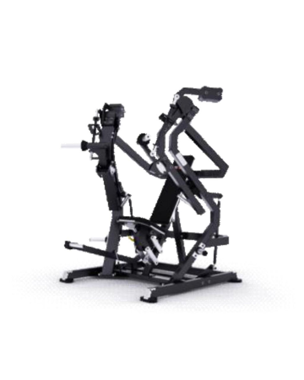 Prensa pecho declinado estructura Multi-link (titán-mechanix) carga con discos profesional Movifit