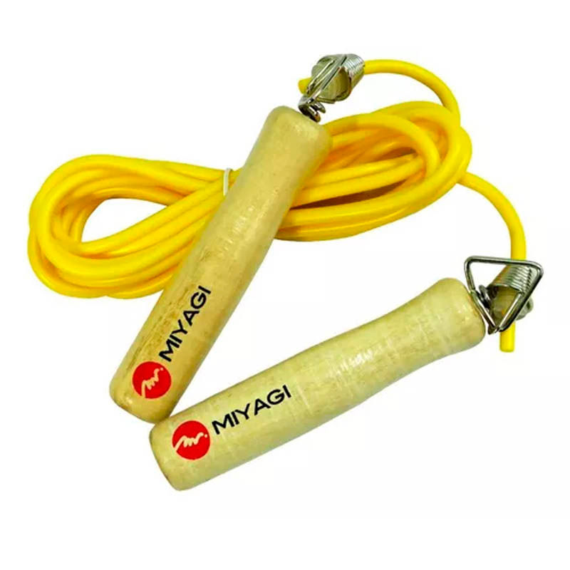 Cuerda Para Salto Miyagi M488 Mango En Madera