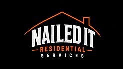 NAILED IT RESIDENTIAL SERVICES logo with an orange roof outline