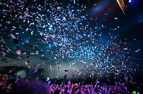 A large concert with special effects