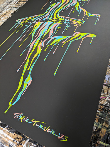 Music In Motion 8.0 ' Hand Painted Screenprint | Shane Turner Art
