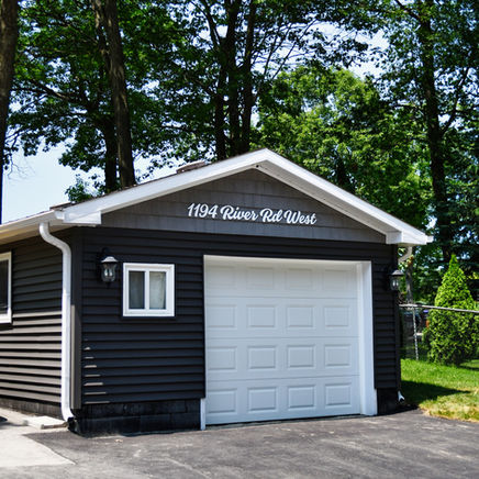 Address Sign on Garage