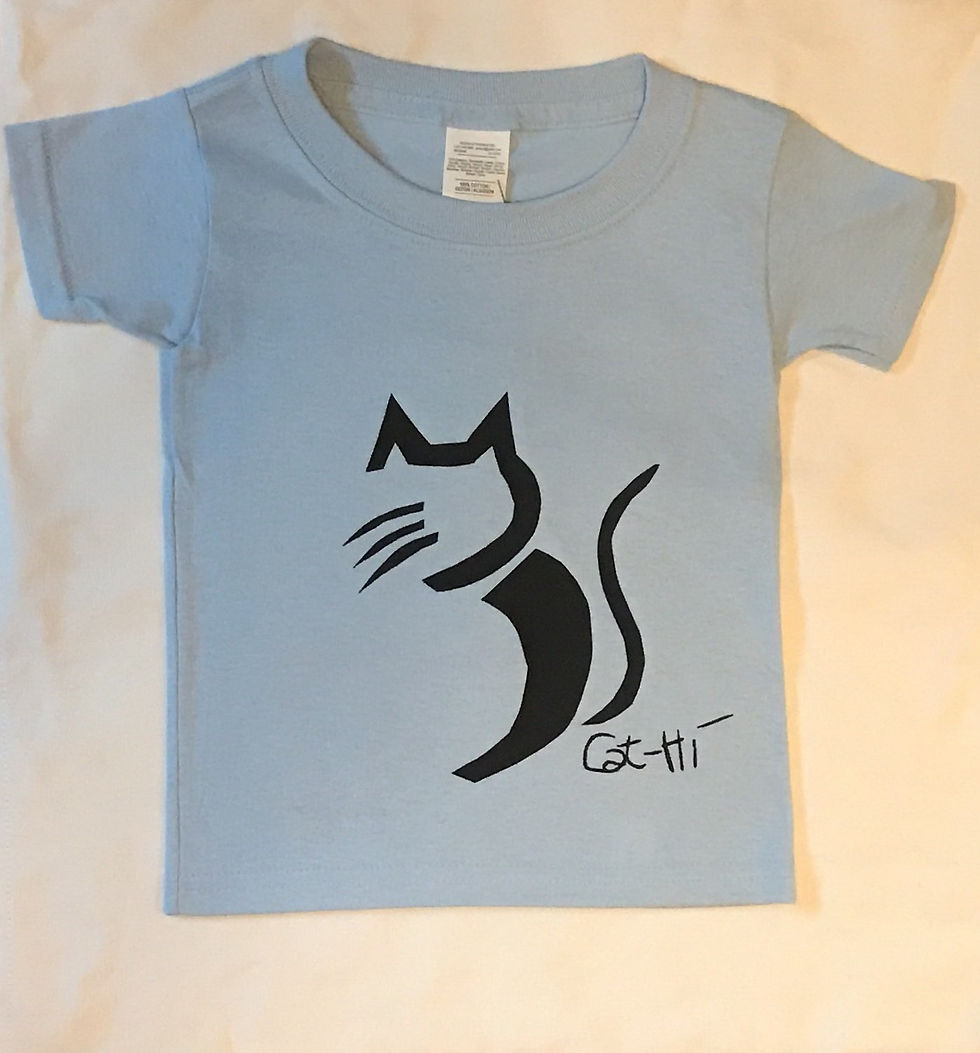 Toddler T-shirts - Graphic Cat-Hi Design