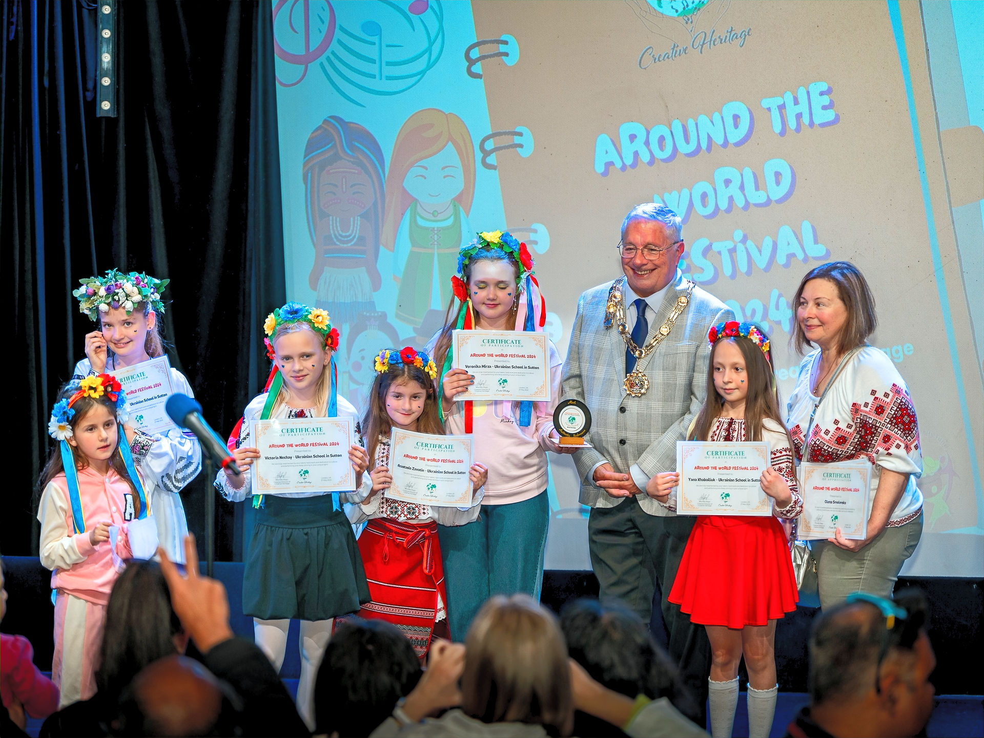 Ukrainian School of Sutton & Mayor of Sutton at ATW Festival 2024 Show 2