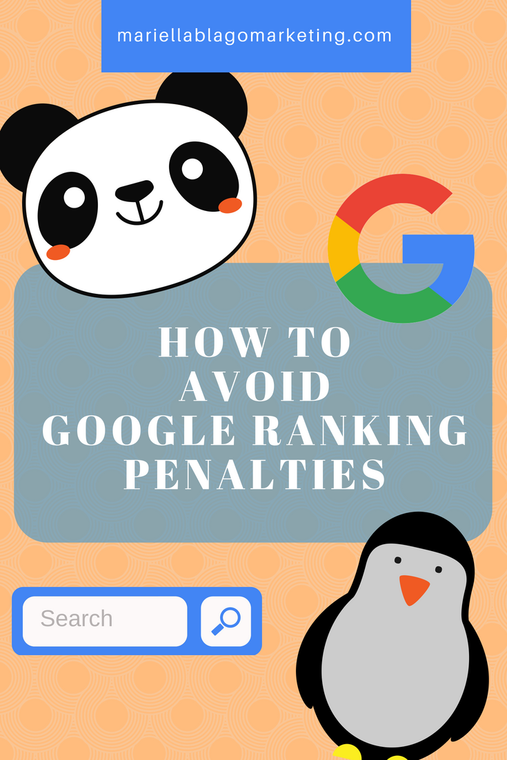 how to avoid google ranking penalties