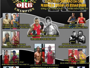 3º Campeonato Regional de Boxe em Catanduva pela ORB na academia do Corão com 14 lutas e a presença