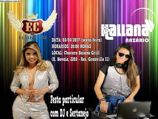 Elaine Cés & Hallana Nazário Dj invadem o niver da Jezz Bataia