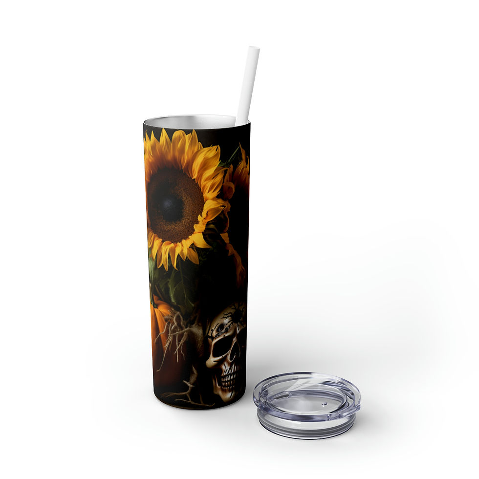 Thumbnail: Skinny Tumbler with Straw, 20oz