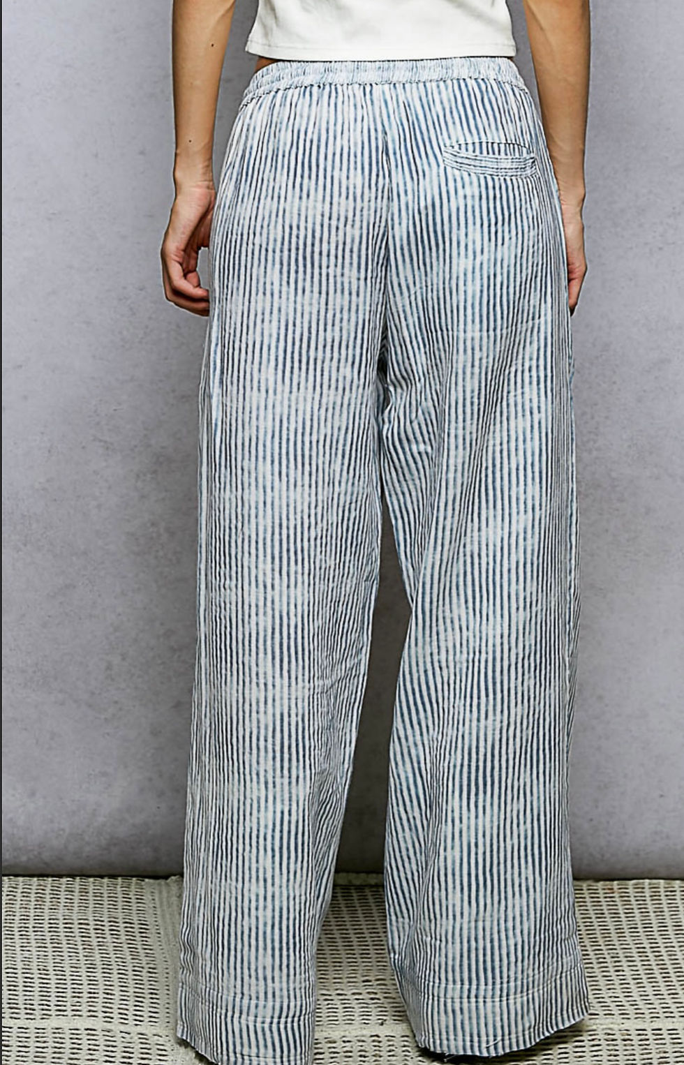 Thumbnail: Stella’s Blue Striped Gauze Pants