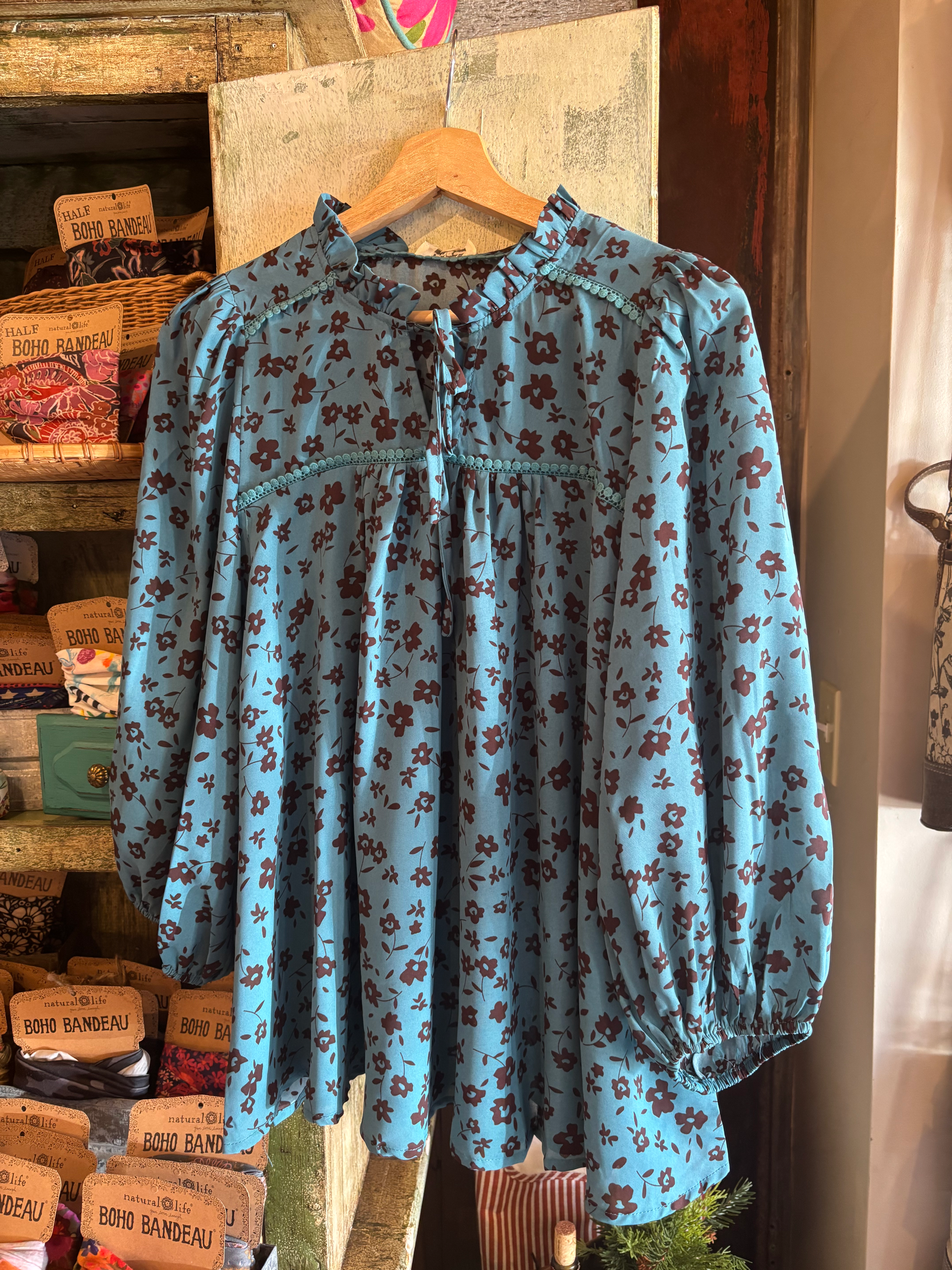 Tonya’s Teal Print Top