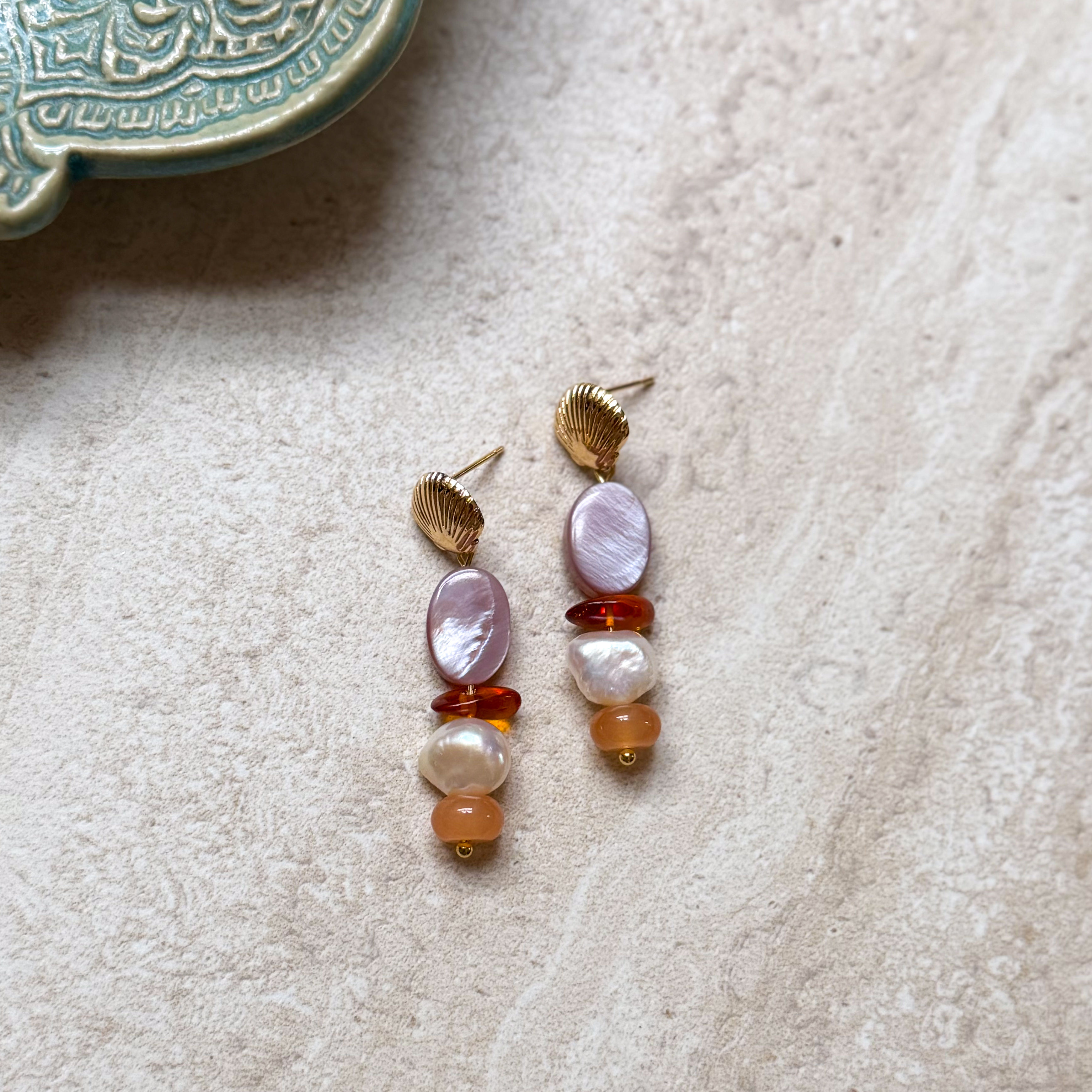 Deep Blush Earrings