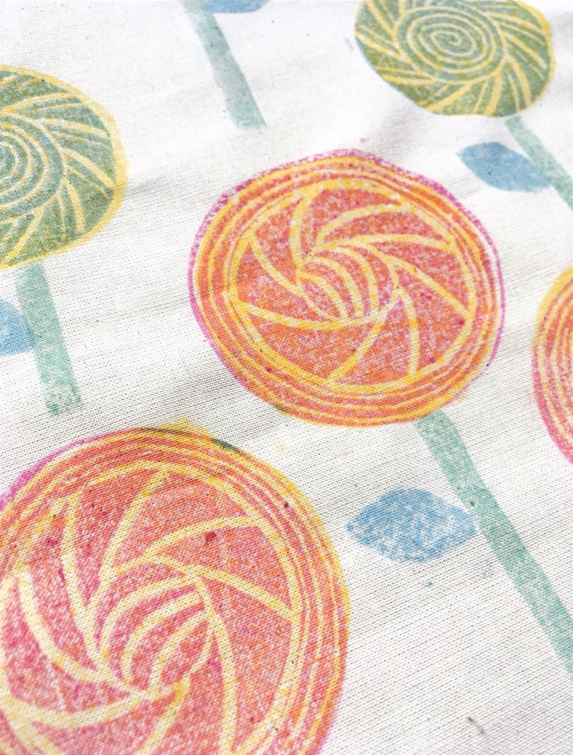 Repeat pattern on fabric