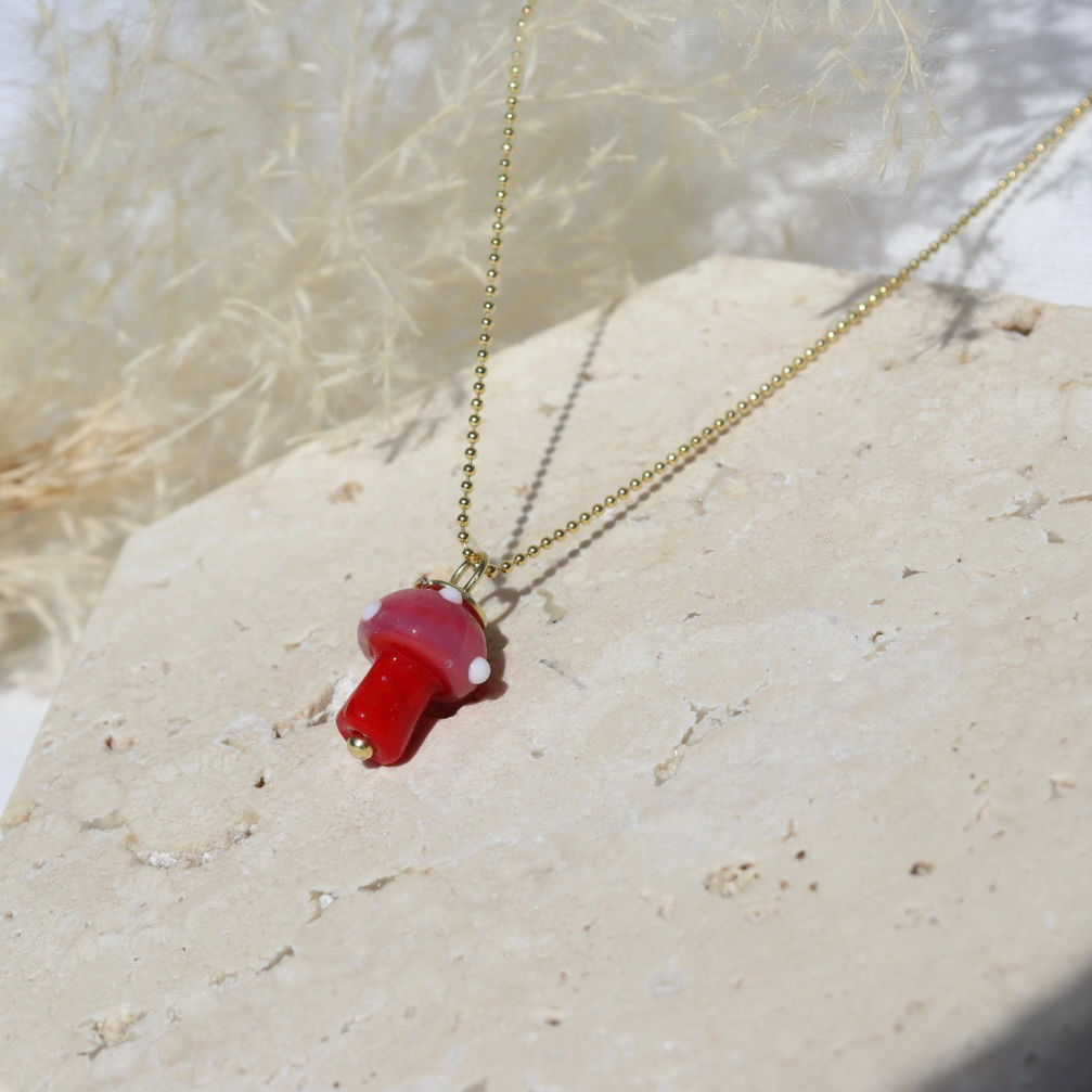 Kette „Schwammal“ rosa(rot)/unisex