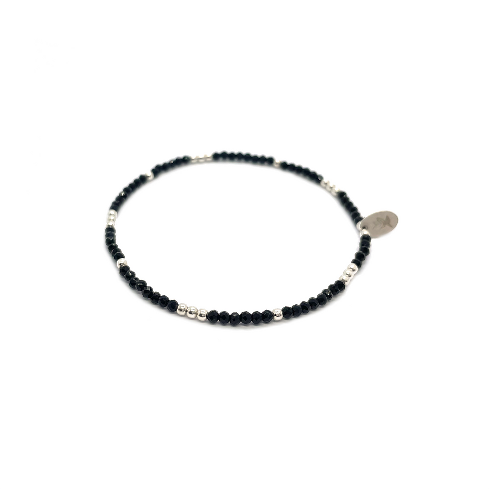 Armband schwarzer Spinell