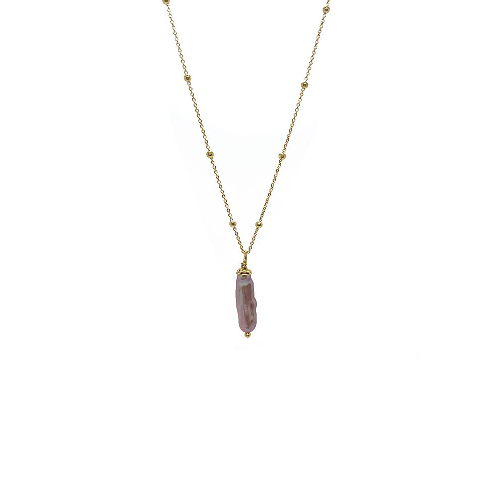 Kette Süßwasserperle „Rose“