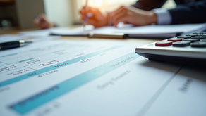 Tax planning documents and calculator illustrating s corporation salary and distribution planning