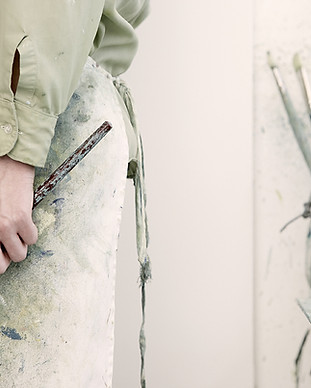 Artist Holding a Paintbrush