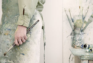 Artist Holding a Paintbrush
