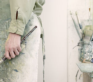 Artist Holding a Paintbrush