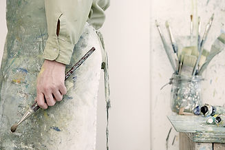 Artist Holding a Paintbrush