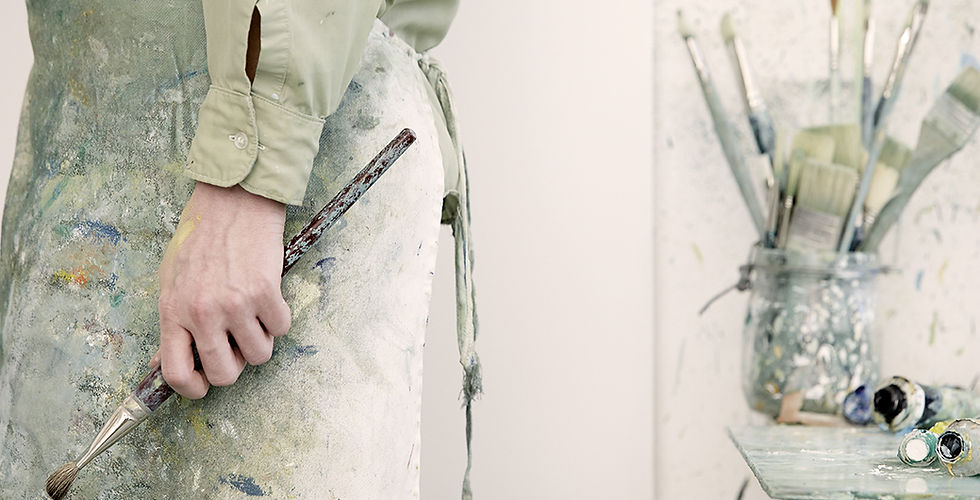 Artist Holding a Paintbrush