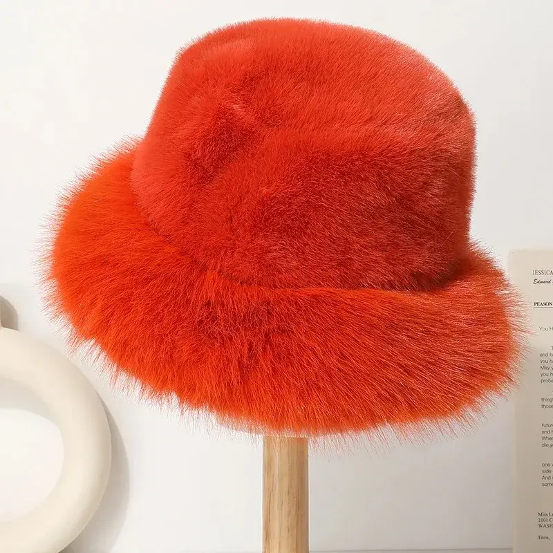Thumbnail: The Cozy Plush Bucket Hat Faux Mink Winter Essential