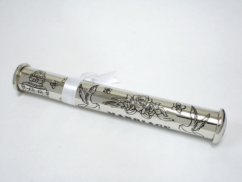 Thumbnail: MARRIAGE  CERTIFICATE HOLDER with stand and wooden box