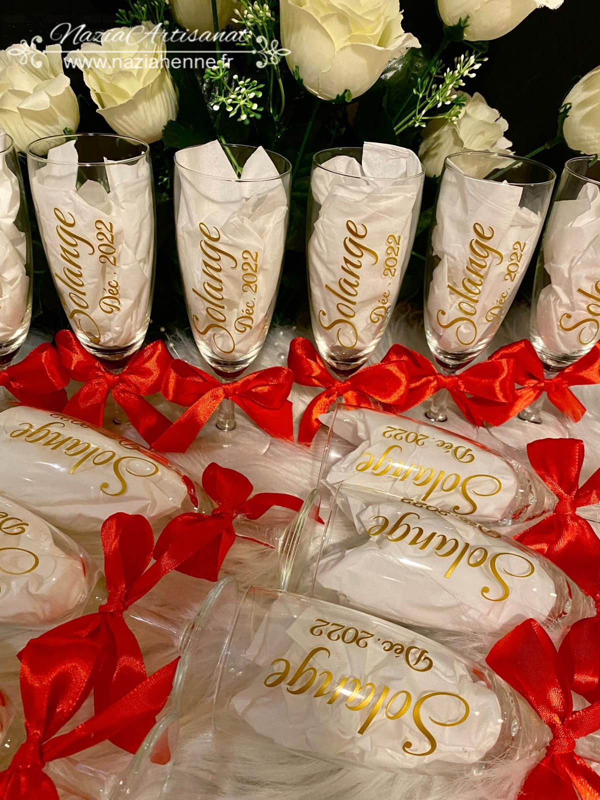 Flûte personnalisé (1 prénom + 1 date)