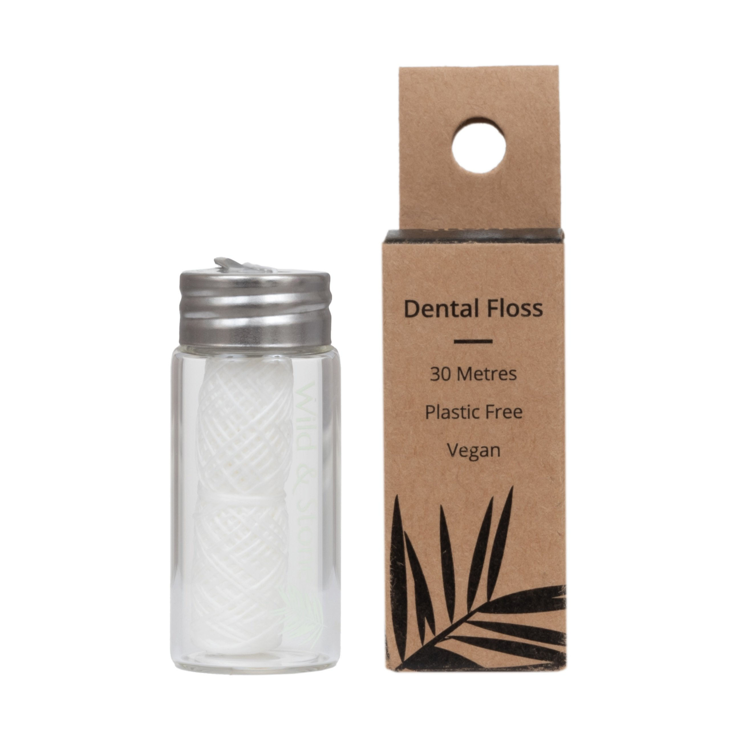 Wild & Stone Refillable Corn Starch Dental Floss - Mint