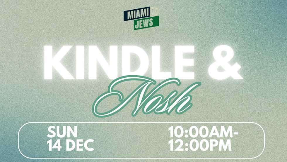 Chanukah Event: Kindle & Nosh