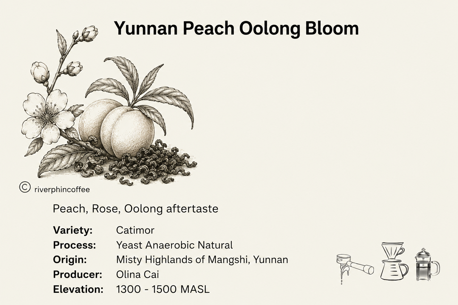 Yunnan Peach Oolong Bloom