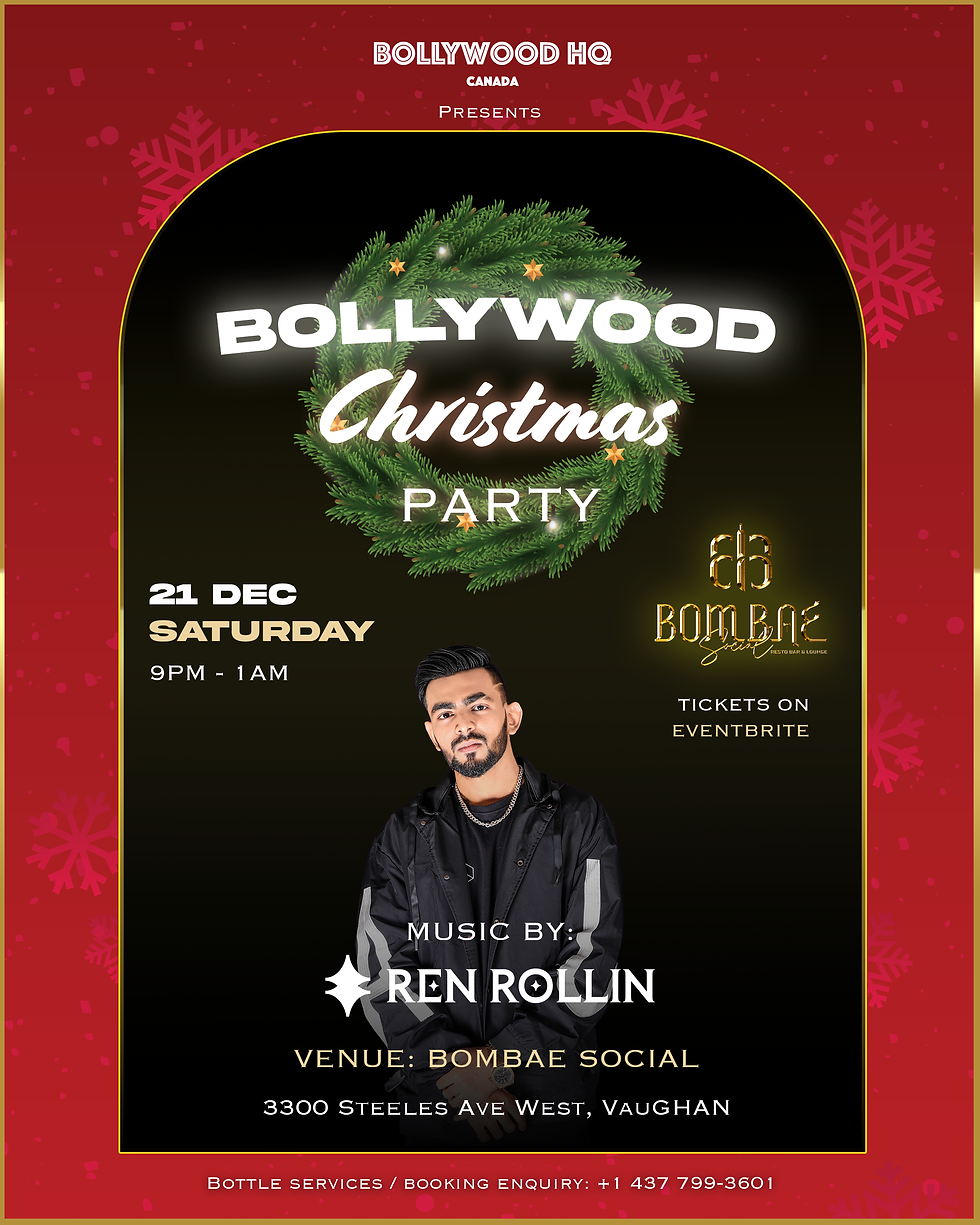 Bollywood Christmas Party: Club Night | Bollywood HQ Canada