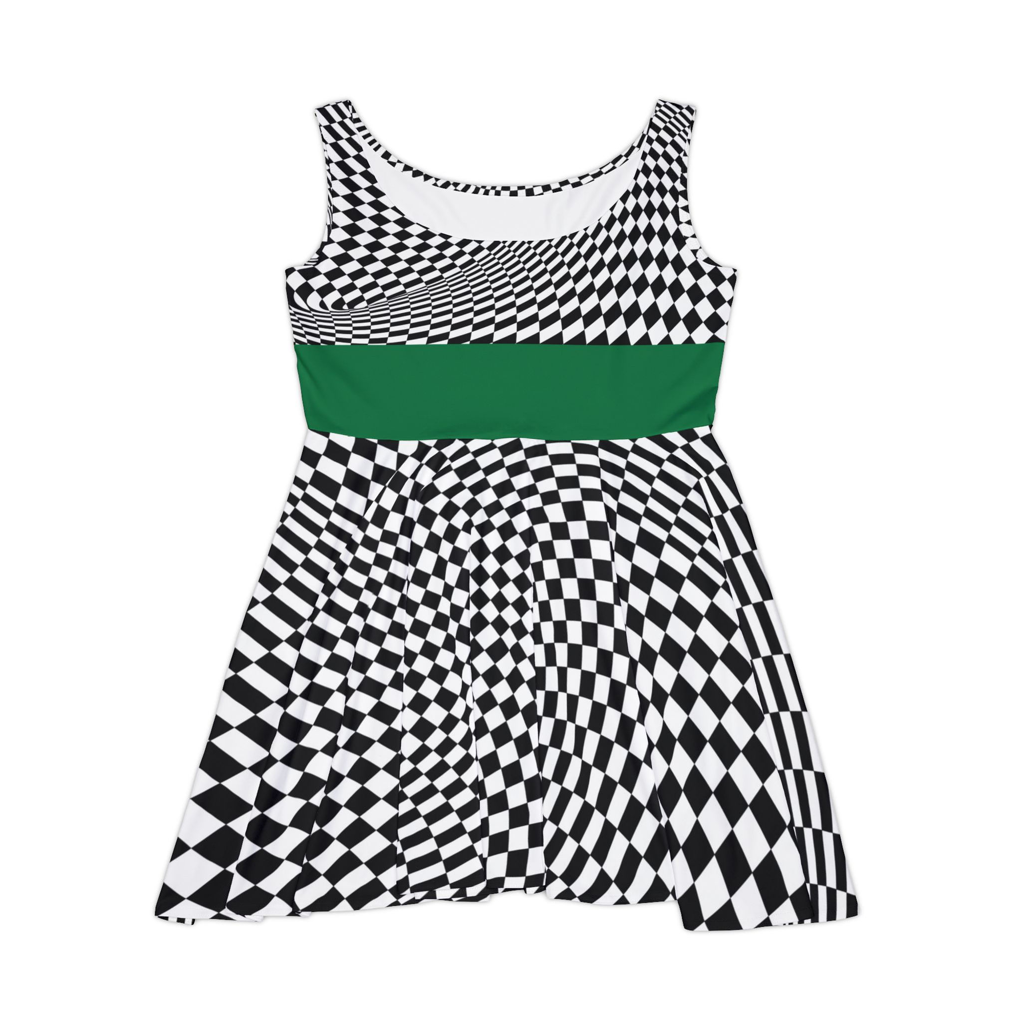 Women's Skater Dress (Pink/Black/White)