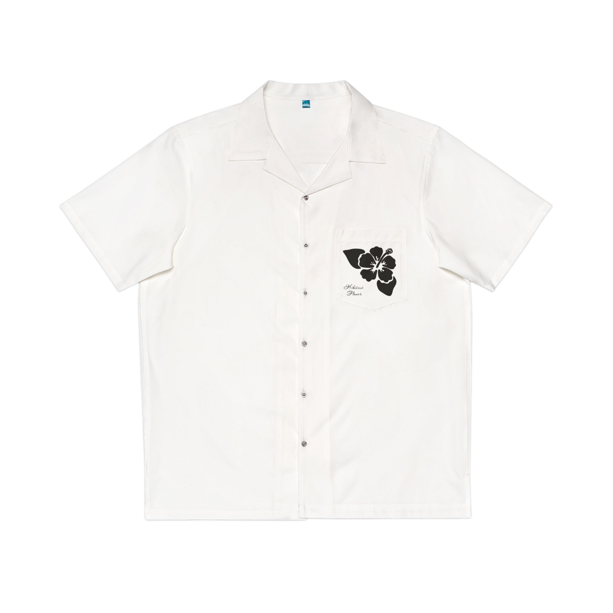 Men's Hawaiian Shirt B&W