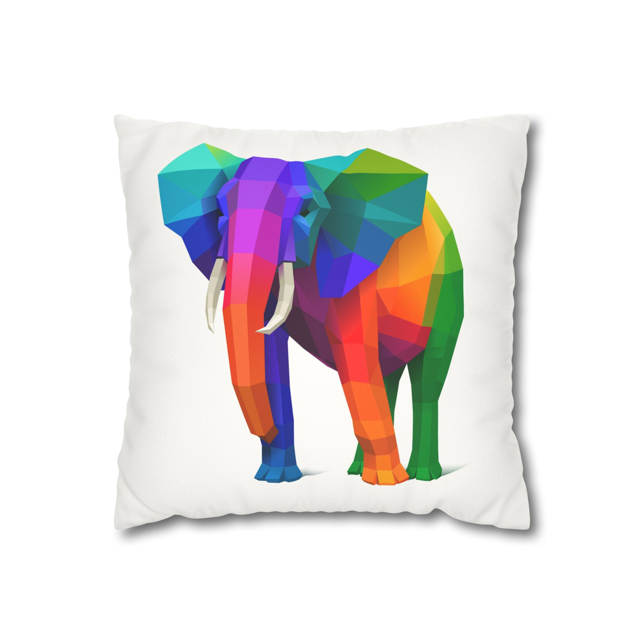 Faux Suede Square Pillowcase