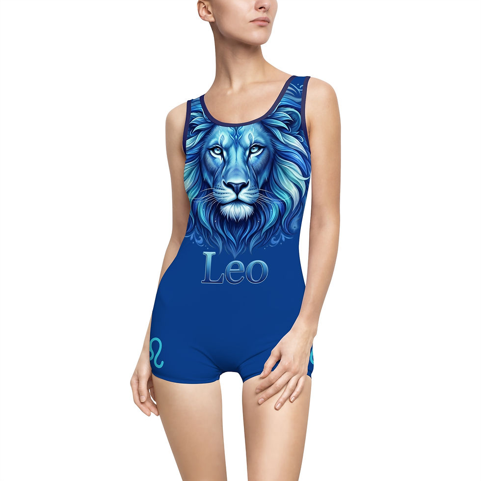 Thumbnail: Leo Zodiac Vintage-Style Women's Swimsuit