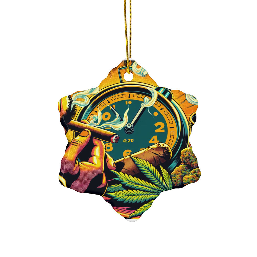 Thumbnail: Ceramic420 Ornaments, 2-Side Print, (1pc, 3pcs, 5pcs, 10pcs)