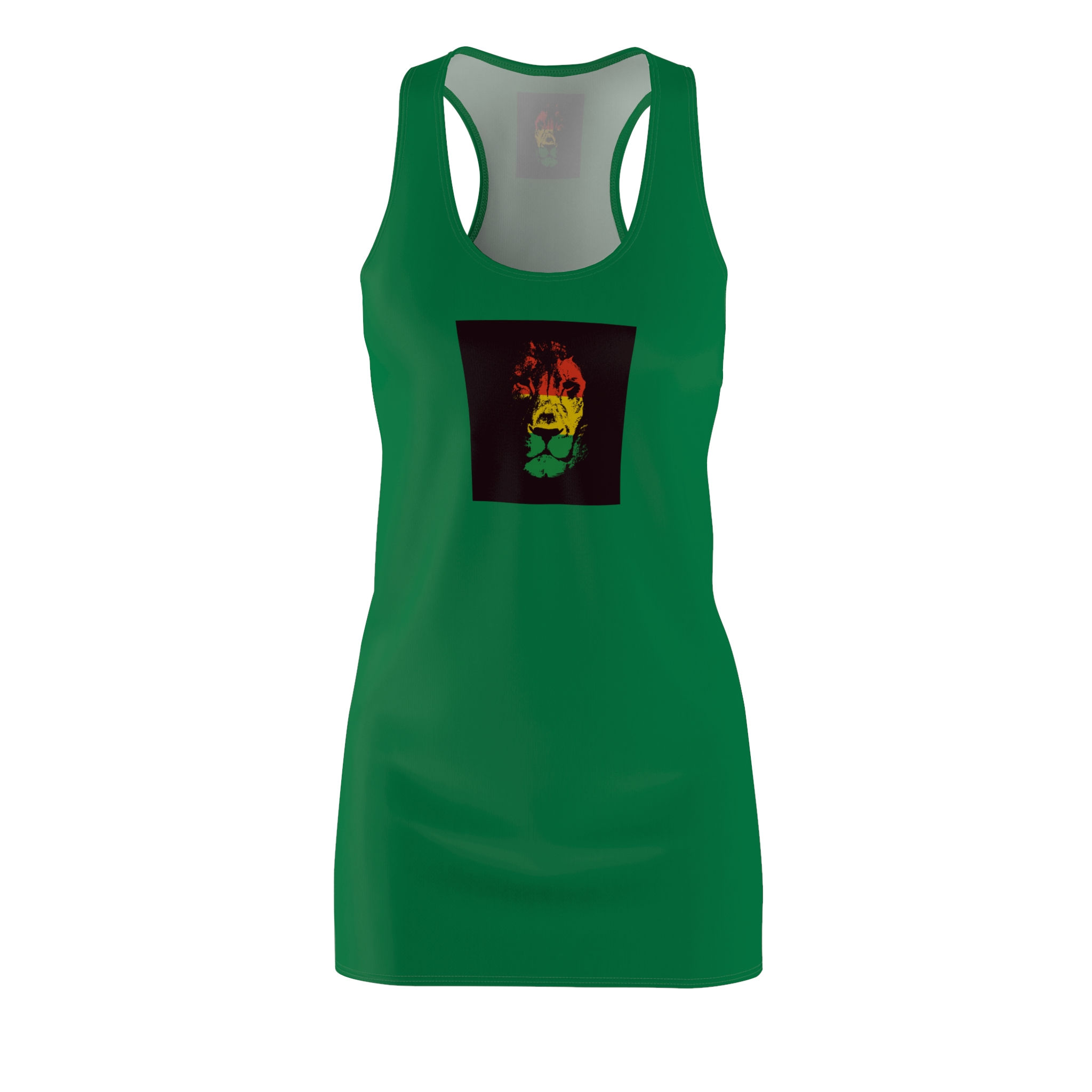 Women's Cut & Sew Racerback Dress (green)