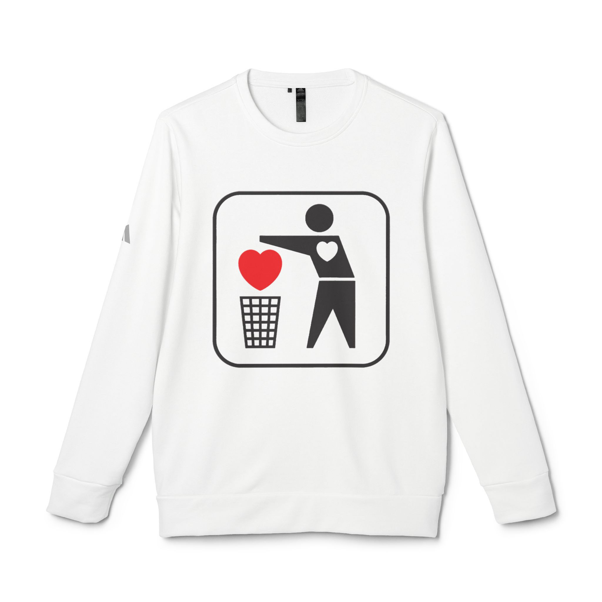 adidas® Unisex Fleece Crewneck Sweatshirt