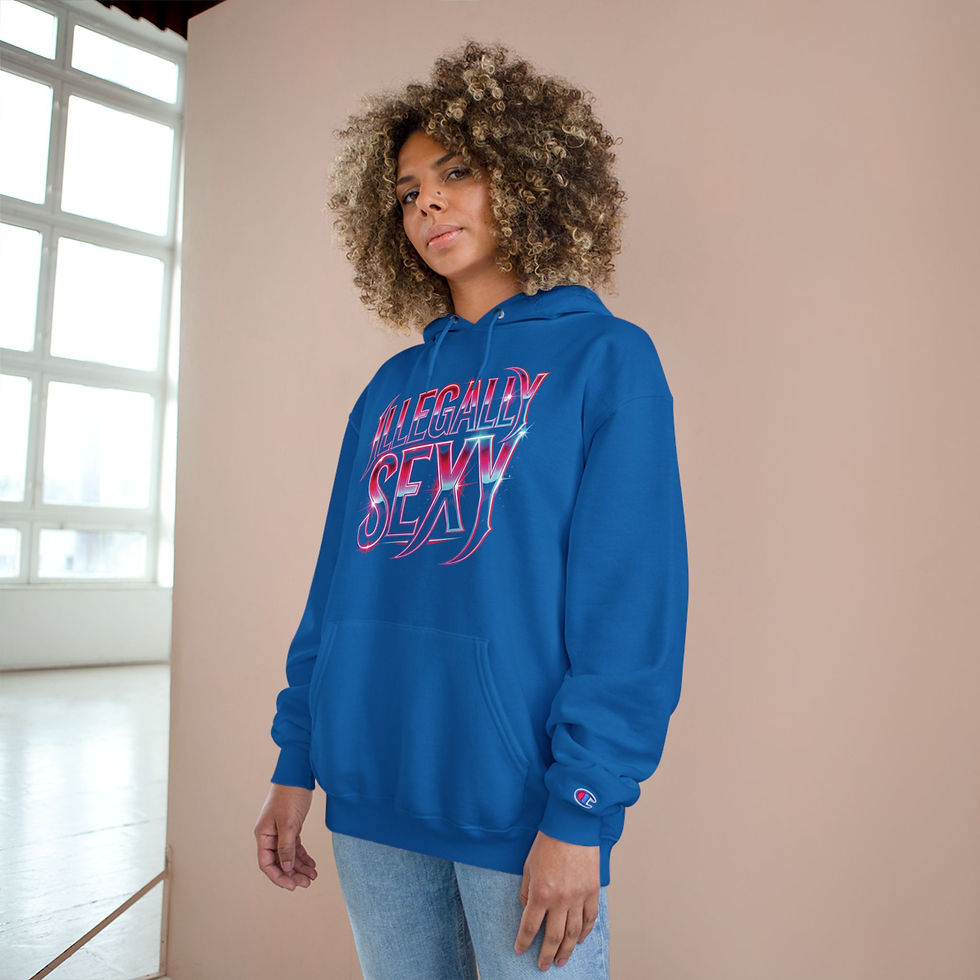 Thumbnail: Illegally Sexy Hoodie – Retro Neon Graphic Pullover