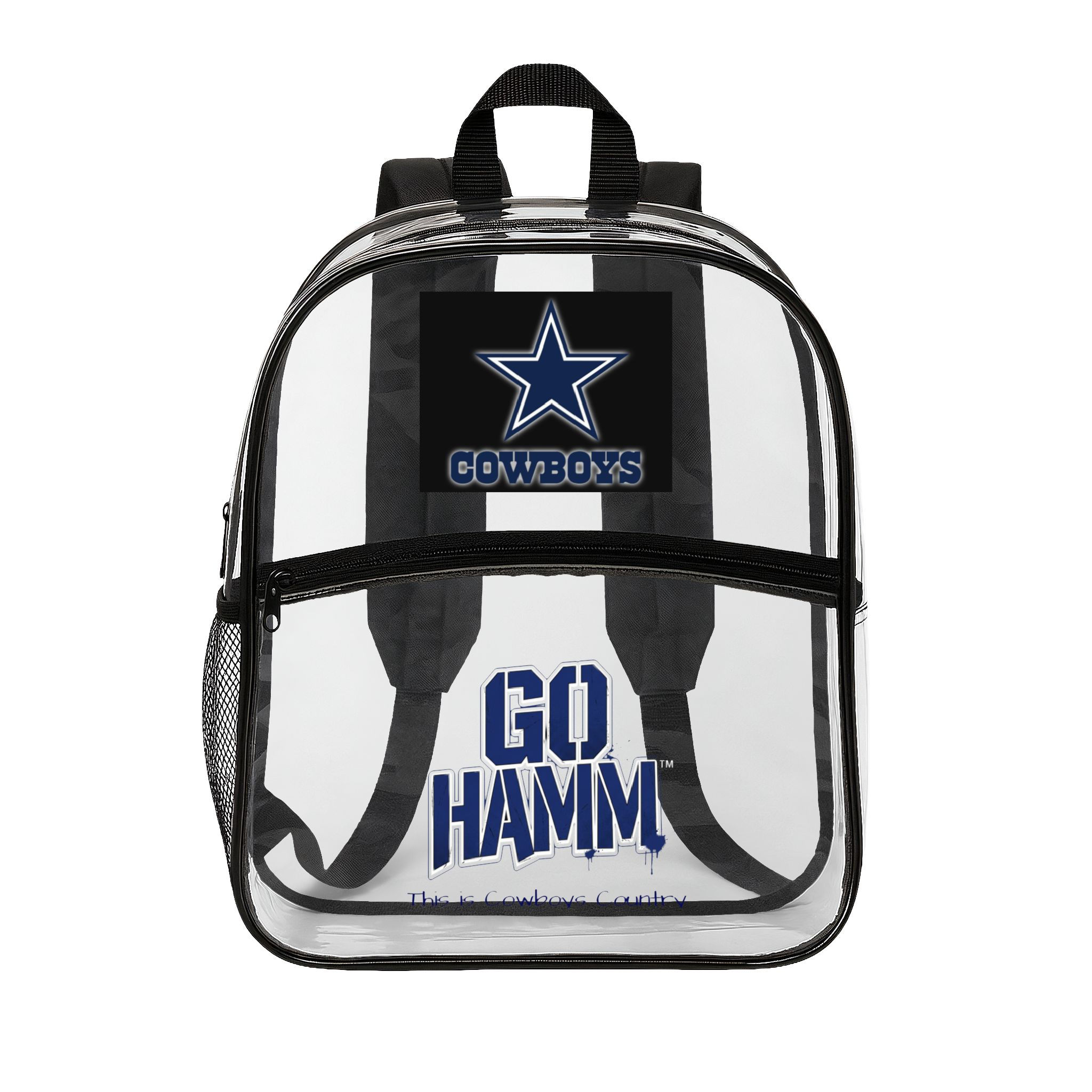 Clear Backpack — “Go Hamm” Cowboys Stadium Clear Stadium Bag