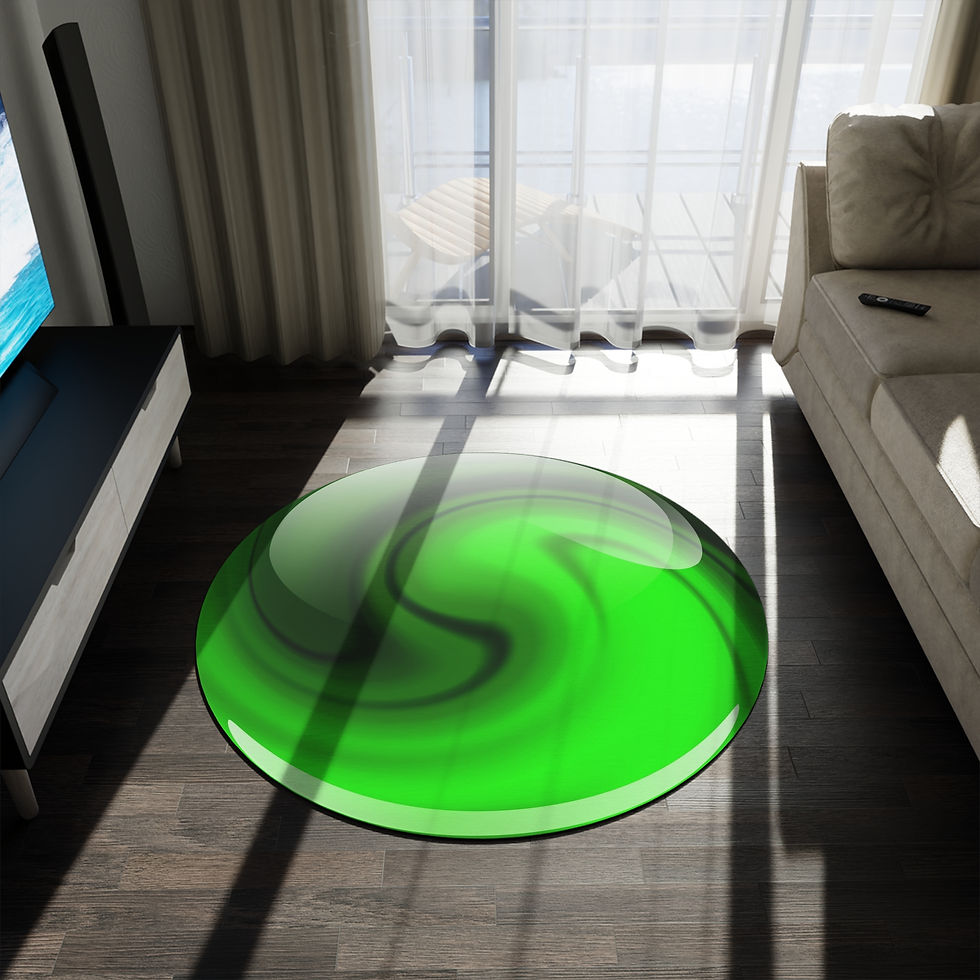 Thumbnail: Abstract Sunset Gradient Round Rug